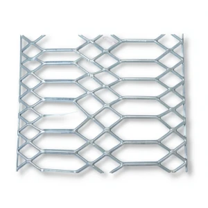 سلك شبك معدني ممدد حديد اسود تصميم جوهرة، سمك 6 مم، مقاس 2.44×4 متر