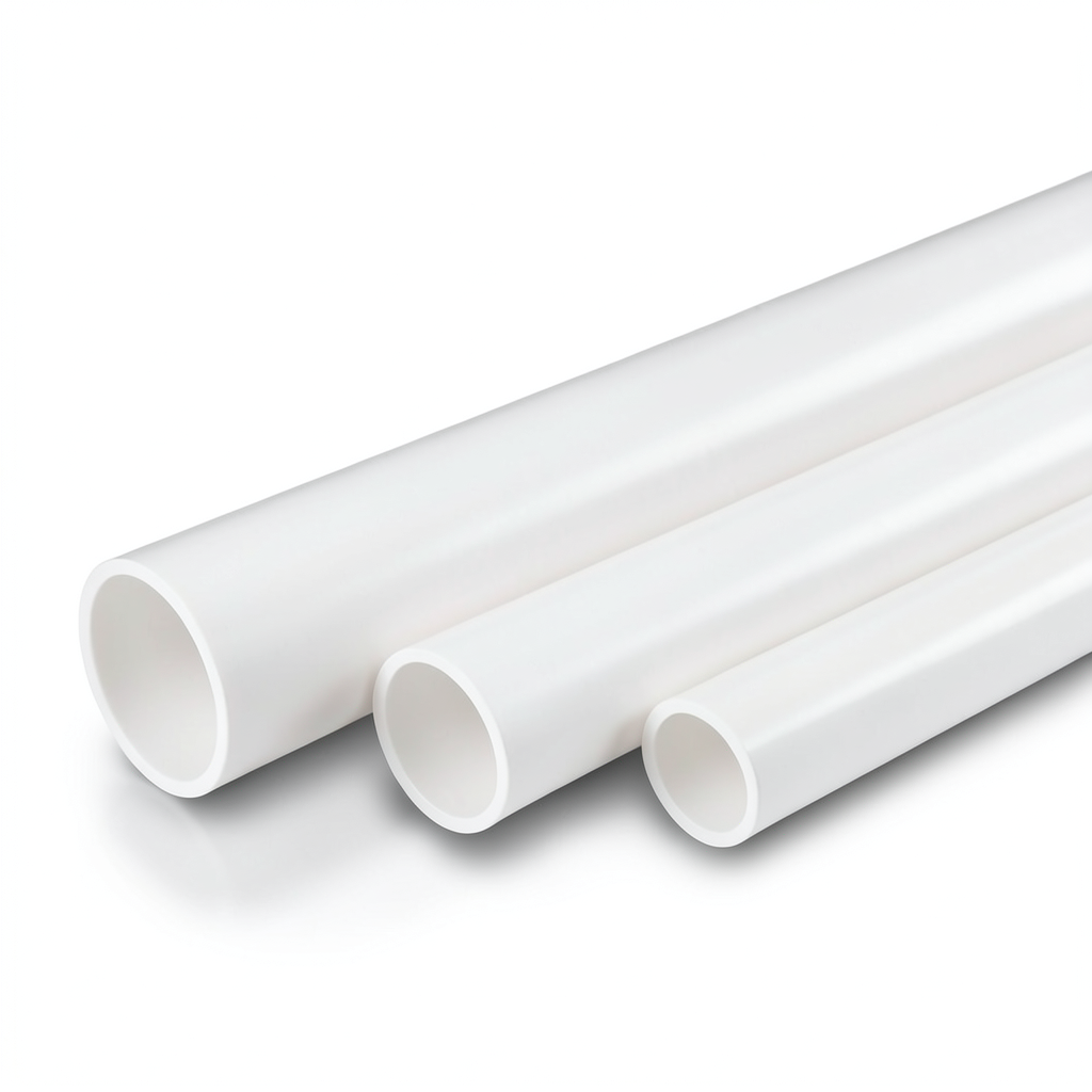 مواسير UPVC مقاس 0.5 أنش سمك 1.57 مم SDR 13.5 لون أبيض