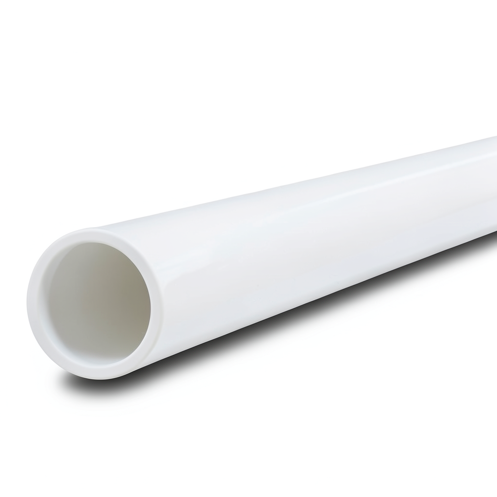 مواسير UPVC جدول 40 مقاس ½ إنش لون أبيض