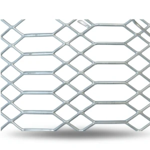 Hot Rolled Expanded Metal Mesh Jawhara Design 6 mm Thickness 2.44 M Width 7 M Length