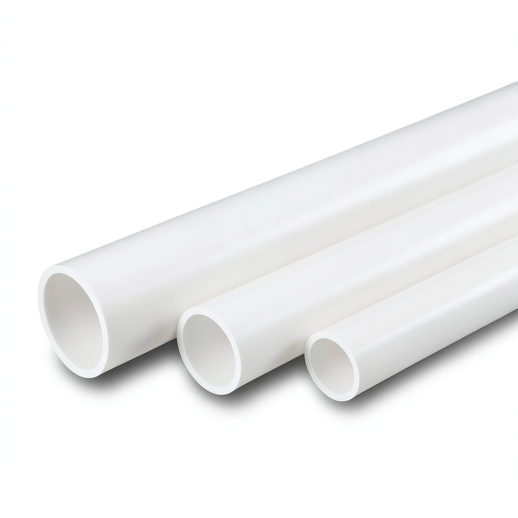 مواسير UPVC سمك 2.46 مم SDR 13.5 قطر خارجي 33.4 مم أبيض