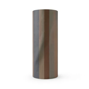 Italian Striped Wallpaper 10m x 0.73m Brown with Gray, Model 45119