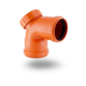 UPVC Elbow ACCESS ELBOW 90° Chanal Size 50 mm Orange