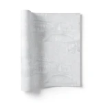 Italian Wallpaper Light Gray Color Modern Design, Size 10mx1.06m, Model 81709