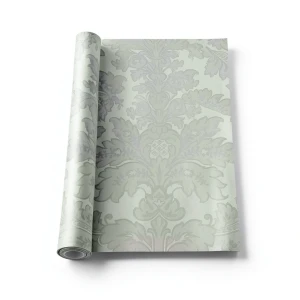 Italian Wallpaper Classic Design 10m x 1.06m, Pale Green