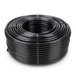 لفة أنابيب بلاستيك HDPE ضغط 20 بار PE 100، قطر خارجي 50 مم، سماكة 5.6 مم، أسود