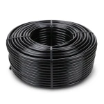 لفة أنابيب بلاستيك HDPE ضغط 20 بار PE 100 قطر 110 مم SDR 9 سماكة 12.3 مم لون أسود