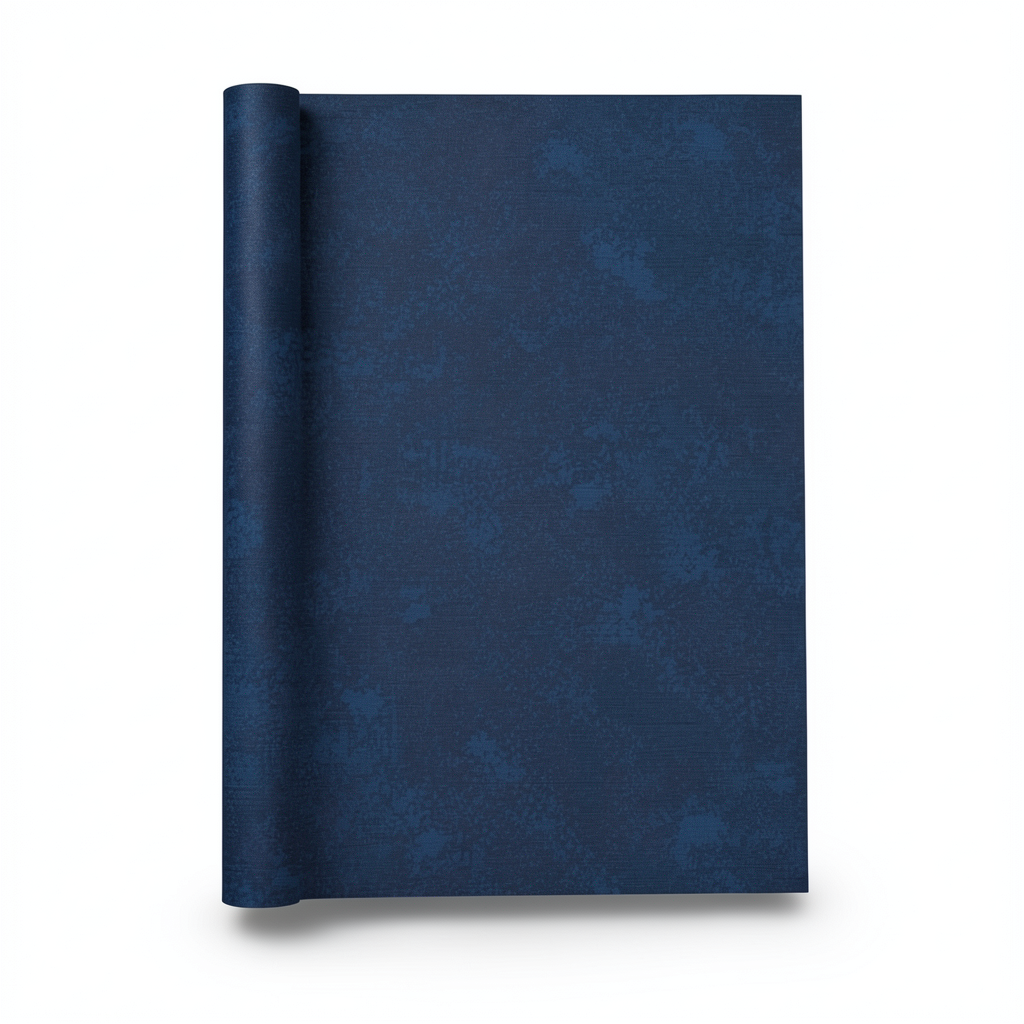 Italian Wallpaper Patterned Design Dark Blue, Size 10m x 1.06m, Model 81750