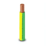 كابل نحاس THHN/THWN معزول PVC 105° MM 600 قطر 9.3 مم 600 فولت 500 قدم أصفر مع أخضر | شركة الفنار