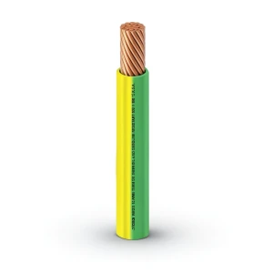 كابل نحاس THHN/THWN معزول PVC 105° قطر 13.8 مم 600 فولت طول 500 قدم أصفر مع أخضر | شركة الفنار