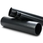 أنابيب بلاستيك HDPE ضغط اسمي 10 بار PE 100 قطر خارجي 160 مم سمك 9.5 مم لون أسود