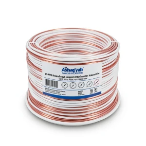 سلك امريكي 4/0 AWG نحاس مجدول عزل PVC 105°C أبيض 600 فولت طول 500 قدم | شركة كابلات الشرقية للصناعة