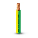 THHN/THWN Copper Cable 5.9 mm Diameter PVC 105°C Insulation 600 Volt 500 Feet Yellow with Green | Al Fanar