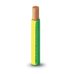 THHN/THWN Copper Cable PVC 105°C Insulation 3.1 MM Diameter 600 Volt 500 Feet Yellow with Green | Al Fanar