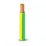 THHN/THWN Copper Cable PVC 105°C Insulation MM 600 Diameter 9.3 mm 600 Volt 500 Feet Yellow with Green | Al Fanar