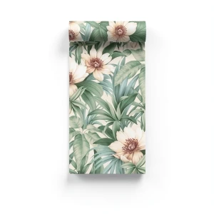 Floral Wall Covering 10m x 0.53m Green Color, Model ht70204