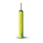 THHN/THWN Copper Cable PVC 105°C Insulation 11.9 mm Diameter 600 Volt 500 Feet Yellow with Green | Al Fanar Alfanar