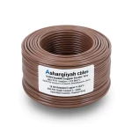 18 AWG Stranded Copper Electric Wire 600V PVC Insulation +105°C Brown | Asharqiyah Cables Company for Industry
