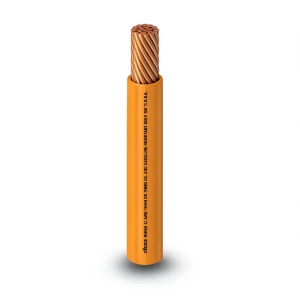 كابل نحاس THHN/THWN معزول PVC 105° 11.9 مم قطر 600 فولت 500 قدم برتقالي | شركة الفنار
