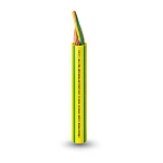 THHN/THWN Copper Cable PVC 105°C Insulation Alfanar Diameter 2.7 MM 600 Volt Length 500 Feet Yellow with Green | Al Fanar