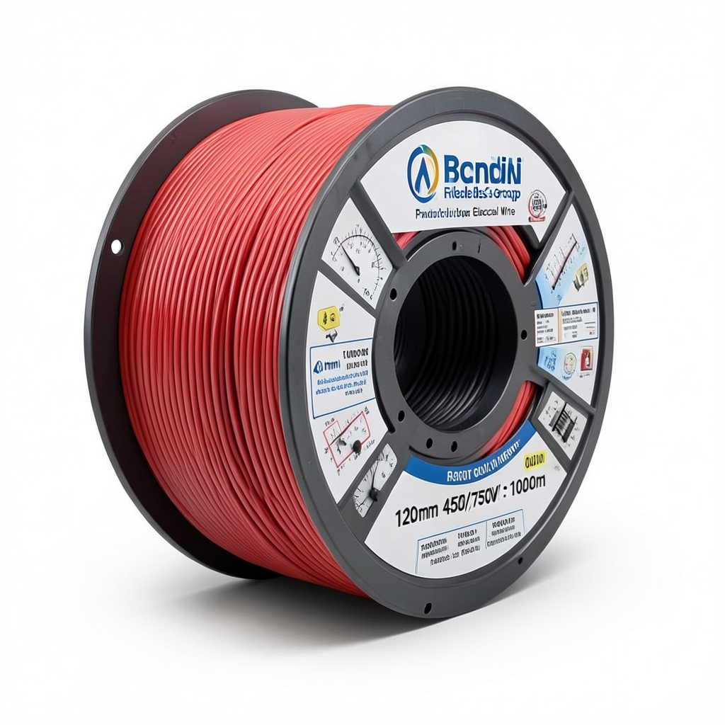 Flexible Copper Electrical Wire 120mm, 450/750V, 1000m Red | Riyadh Cables Group