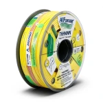 THHN/THWN Copper Cable PVC 105°C Insulation MM 600 Diameter 9.3 mm 600 Volt 500 Feet Yellow with Green | Al Fanar
