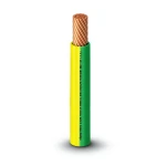 THHN/THWN Copper Cable PVC 105°C Insulation Diameter 10.0 MM 600 Volt 500 Feet Yellow with Green | Al Fanar