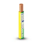 THHN/THWN Copper Cable PVC 105°C Insulation 11.9 mm Diameter 600 Volt 500 Feet Yellow with Green | Al Fanar Alfanar