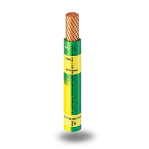THHN/THWN Copper Cable PVC 105°C Insulation Diameter 12.7 MM 600 Volt 500 Feet Yellow with Green | Al Fanar