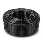 لفة أنابيب بلاستيك HDPE ضغط 20 بار PE 100، قطر خارجي 50 مم، سماكة 5.6 مم، أسود