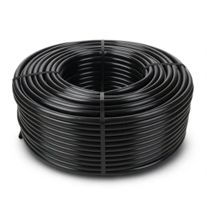 HDPE Plastic Coil Pipe 20 Bar Pressure PE 100, 50 mm OD, 5.6 mm Thickness, Black