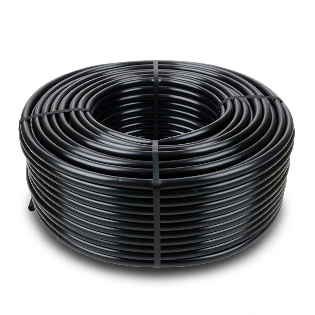 HDPE Coil Pipe Pressure 10 Bar PE 100 Size 32 mm Thickness 1.9 mm Black