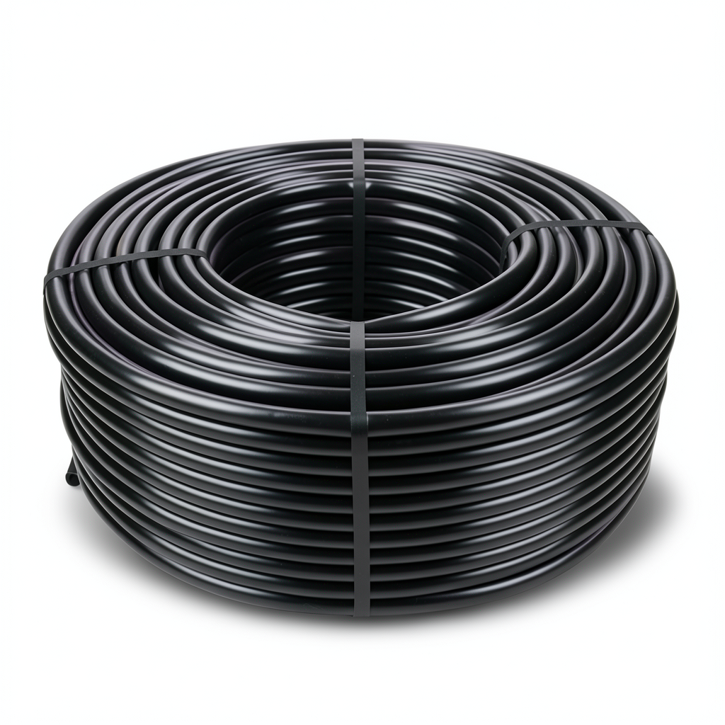 High Density Polyethylene Coil Pipe 10 Bar Pressure PE 100 63 mm Black