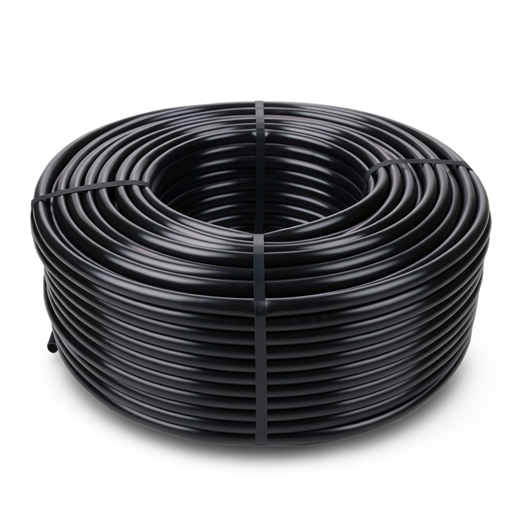 HDPE Plastic Coil Pipe PN 10 Bar PE 100 OD 90 mm Thickness 5.4 mm Black