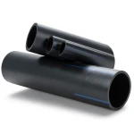 مواسير بلاستيك HDPE ضغط اسمي 20 بار PE 100، قطر خارجي 180 mm SDR 9، لون أسود