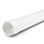 مواسير بلاستيك UPVC مقاس 3 إنش سمك 2.67 مم ضغط 100 psi لون أبيض