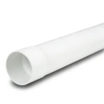 أنابيب بلاستيك UPVC مقاس 6 إنش سماكة 4.62 مم ضغط 100 psi لون أبيض