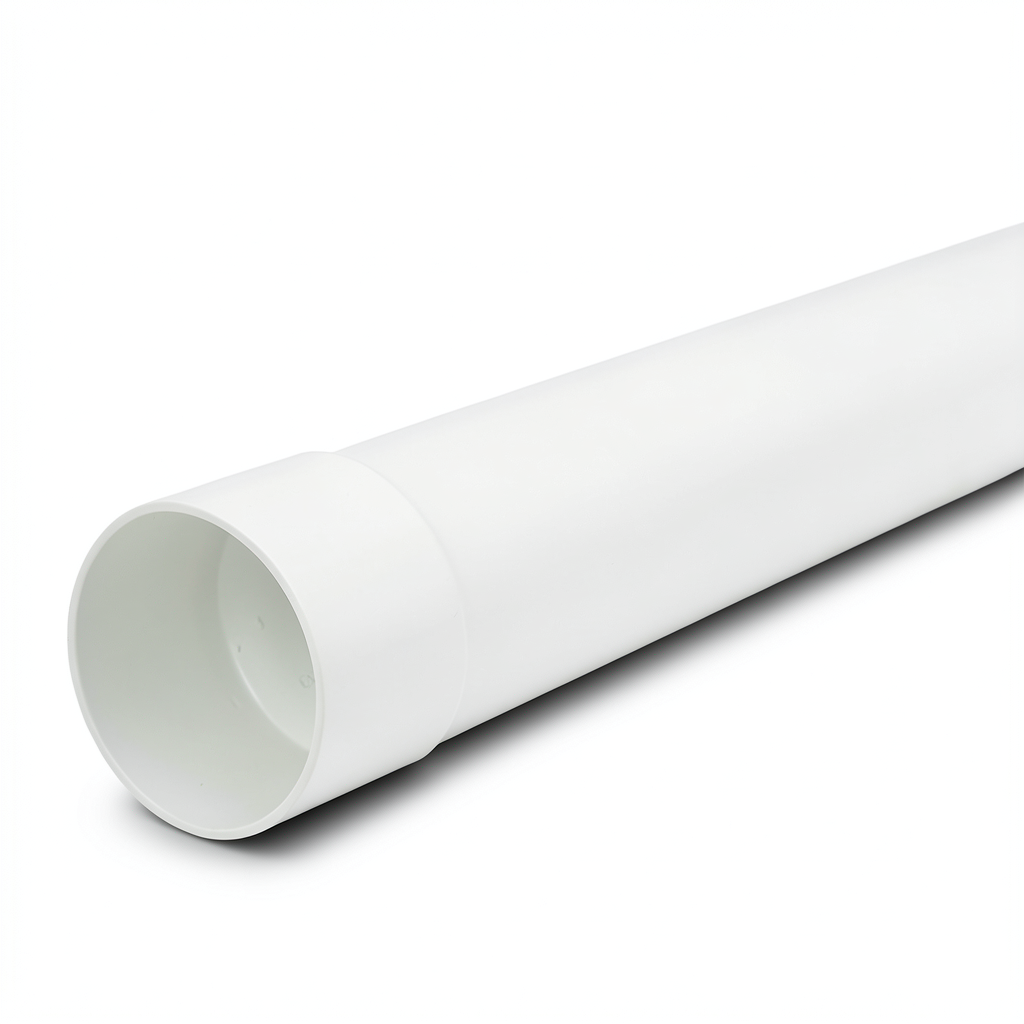 UPVC Pipe Nominal Pressure 100 psi Size 8 inch Thickness 5.97 mm White Color