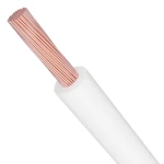 لفة سلك كهرباء امريكي 3/0 AWG نحاس مجدول معزول PVC 105°C أبيض 600 فولت طول 500 قدم | شركة كابلات الشرقية للصناعة