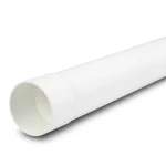 مواسير بلاستيك UPVC ضغط 125 psi مقاس 1/4 1 إنش سمك 2.03 مم لون أبيض