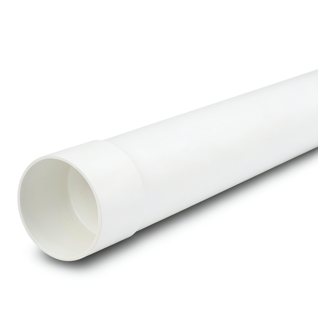 مواسير بلاستيك UPVC ضغط 125 psi مقاس 1/4 1 إنش سمك 2.03 مم لون أبيض