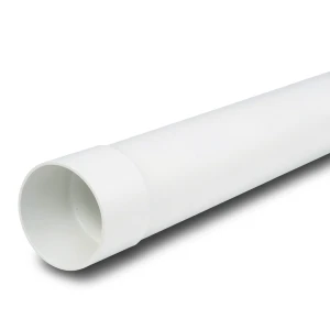 مواسير UPVC ضغط 125 psi مقاس 1 1/2 إنش سمك 2.03 ملم لون أبيض