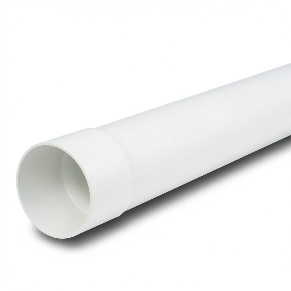 UPVC Pipe Nominal Pressure 125 psi Size 1 1/2 inch Thickness 2.03 mm White Color