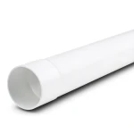 أنابيب بلاستيك UPVC ضغط اسمي 125 psi مقاس 2 إنش سماكة 2.36 مم لون أبيض