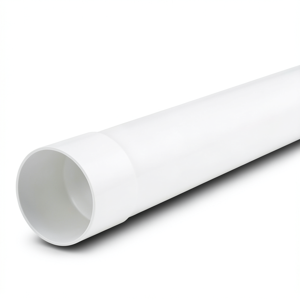 أنابيب بلاستيك UPVC ضغط اسمي 125 psi مقاس 2 إنش سماكة 2.36 مم لون أبيض