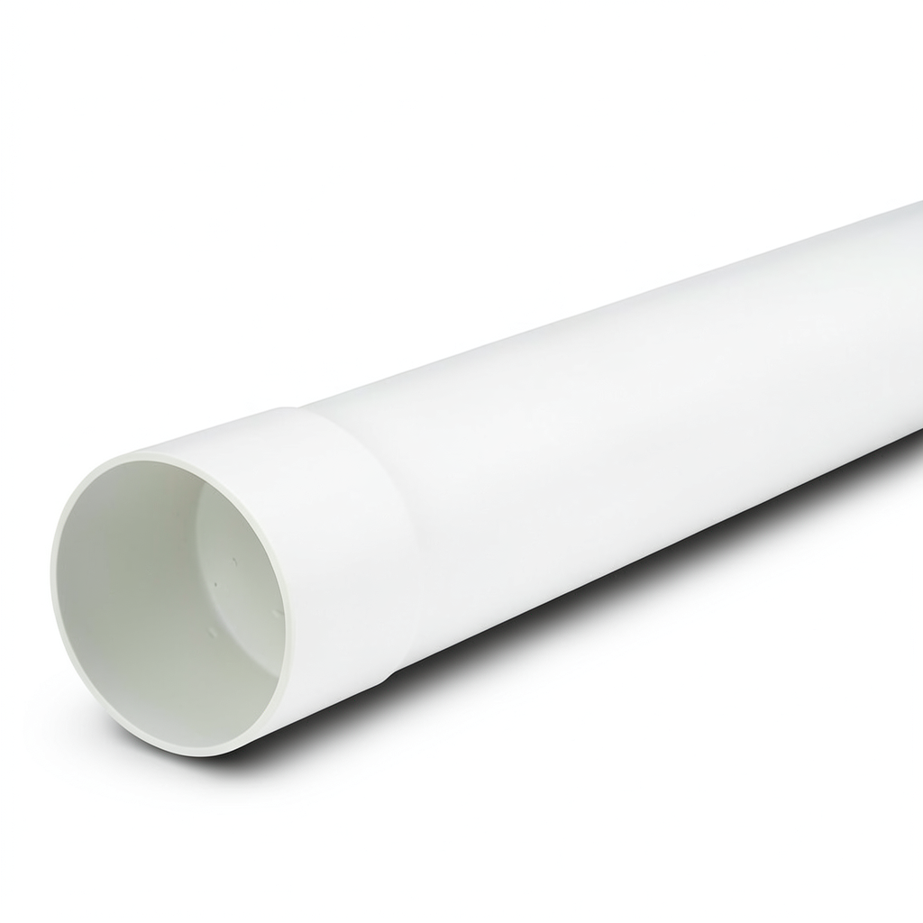 UPVC Plastic Pipe 3 inch 3.25 mm Thickness 125 psi White