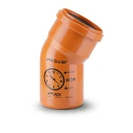 UPVC Elbow 30° Size 50 mm Orange | Arabian Plastic Manufacturing CO.(APLACO)