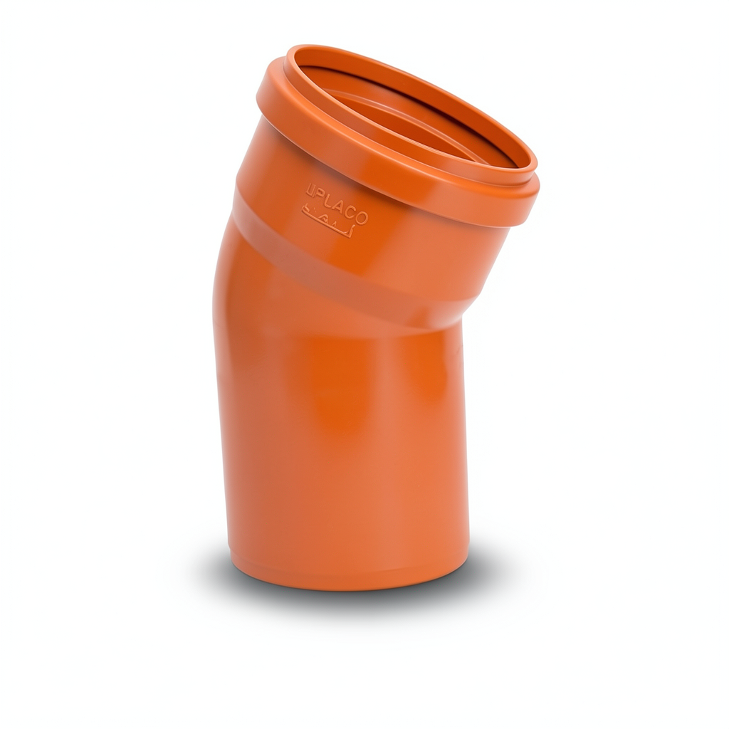 UPVC Elbow 45° Size 315 mm Orange | Aplaco Arabian Plastic Manufacturing CO.(APLACO)