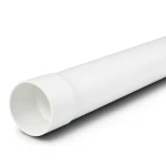 أنابيب بلاستيك UPVC مقاس 6 إنش سماكة 4.62 مم ضغط 100 psi لون أبيض