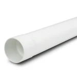 مواسير بلاستيك UPVC ضغط 125 psi مقاس 1/4 1 إنش سمك 2.03 مم لون أبيض